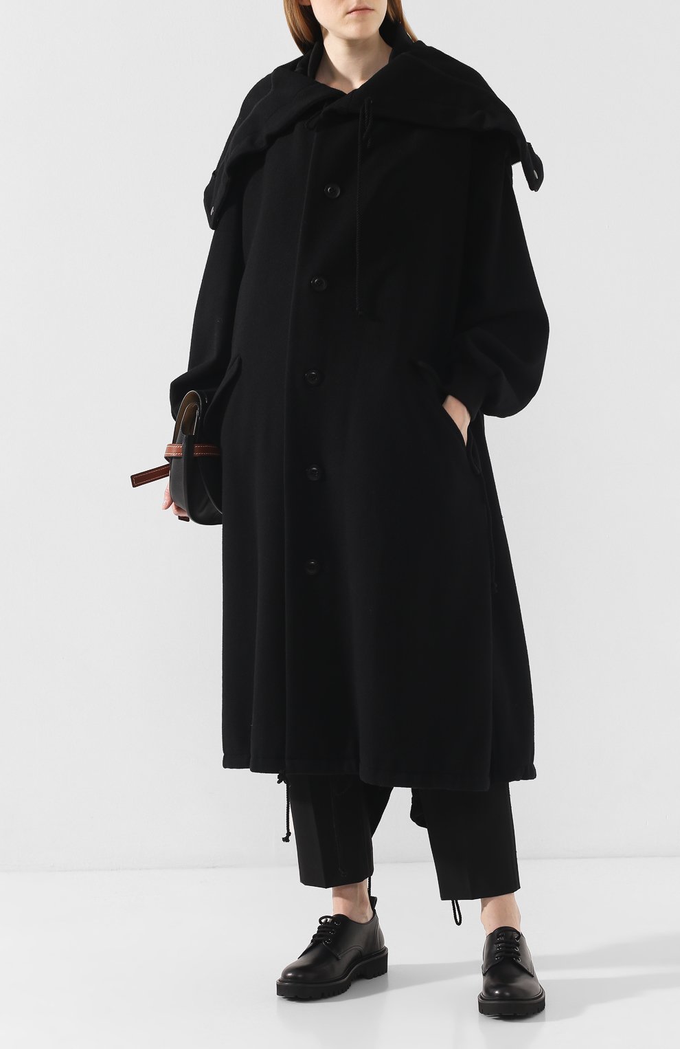 Шерстяное пальто YOHJI YAMAMOTO, арт. YC-C01-105, фото 2