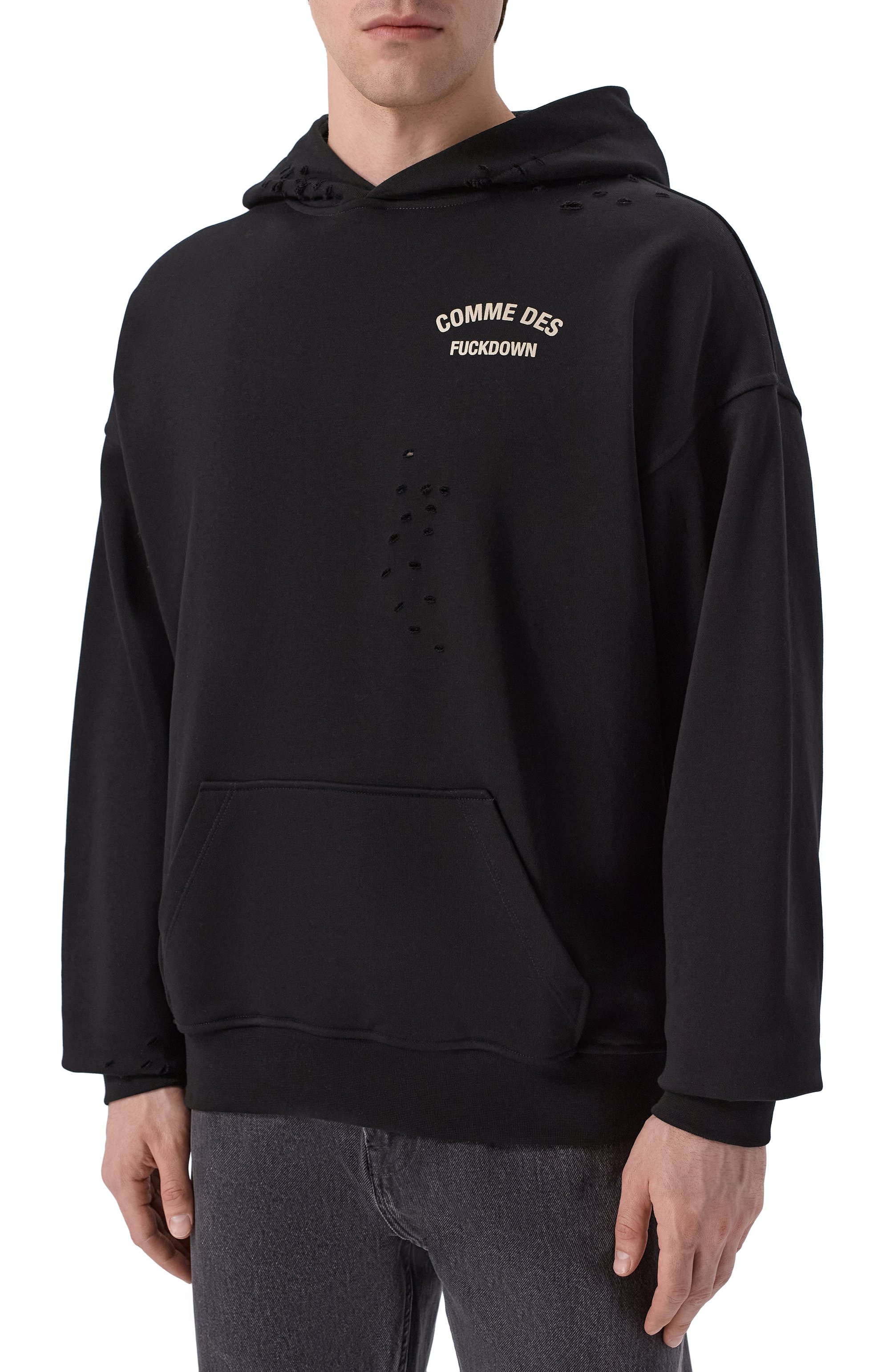 Хлопковое худи COMME DES FUCKDOWN, арт. CFABM01926, фото 3