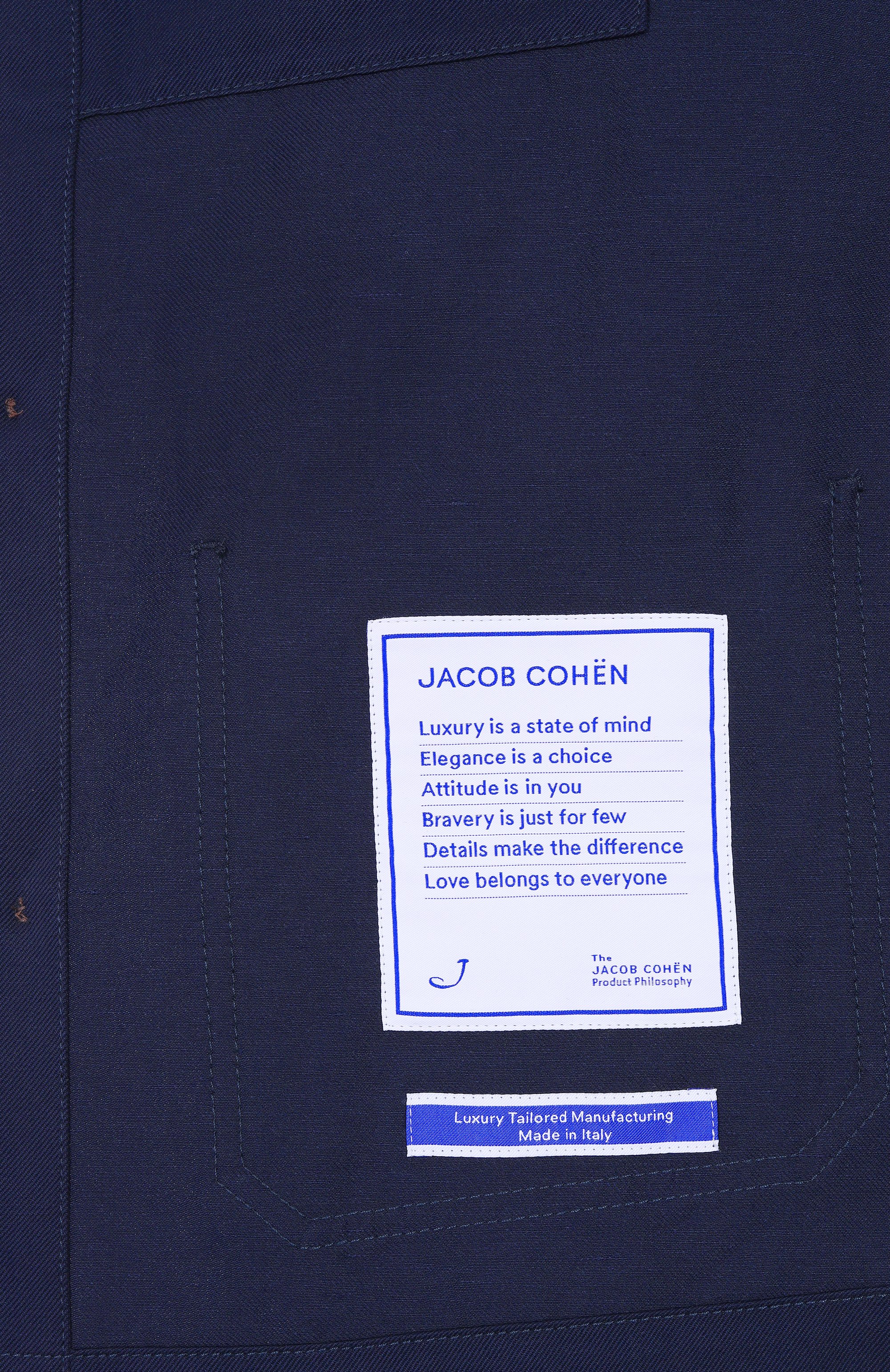 Куртка-рубашка из хлопка и льна JACOB COHEN, арт. 25E P/JUM_E0022 080 T747A RW, фото 7