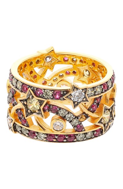 Женское кольцо small stars QUEENSBEE, арт. 102379