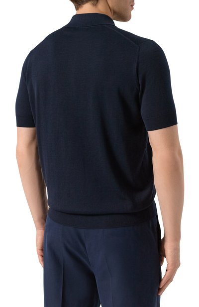 Поло из шелка и хлопка BRUNELLO CUCINELLI, арт. MNB805805P, фото 4