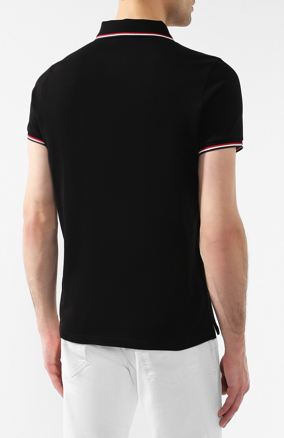 Хлопковое поло MONCLER, арт. E1-091-83456-00-84556, фото 4