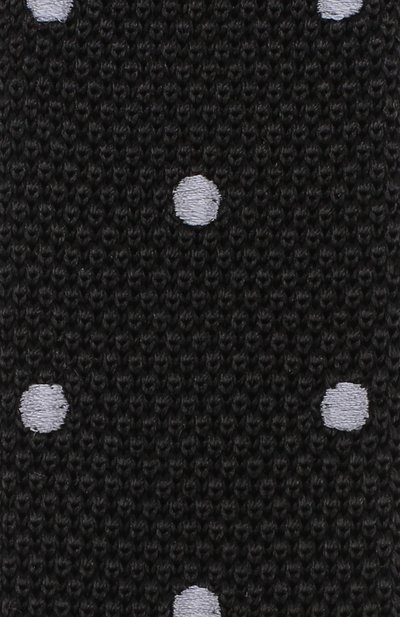 Шелковый вязаный галстук LANVIN черного цвета по цене 11700 руб., арт. 1994/KNITTED TIE, фото 3 Шелковый вязаный галстук LANVIN, арт. 1994/KNITTED TIE, фото 3