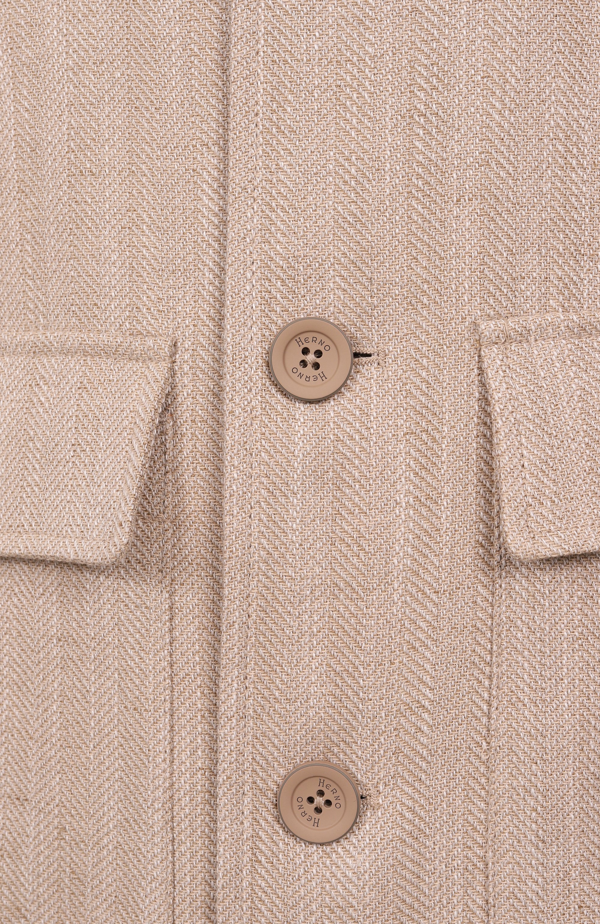 Куртка-рубашка из хлопка и льна HERNO, арт. GI000504U/13243, фото 6