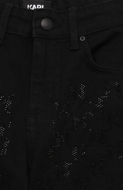 Джинсы KARL LAGERFELD KIDS черного цвета по цене 13700 руб., арт. Z30208, фото 3 Джинсы KARL LAGERFELD KIDS, арт. Z30208, фото 3