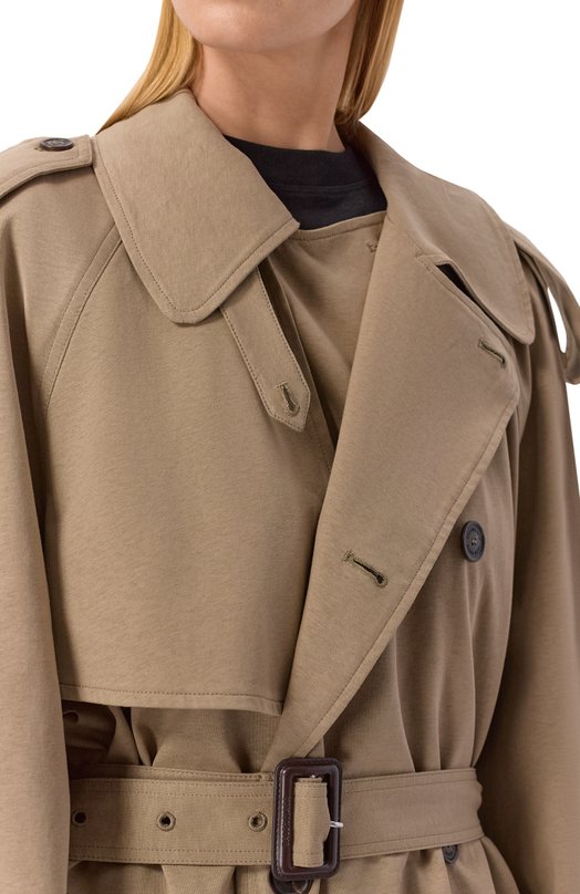 Хлопковый тренч Balenciaga 862426/TSVC1 Бежевый  862426/TSVC1 Фото 5