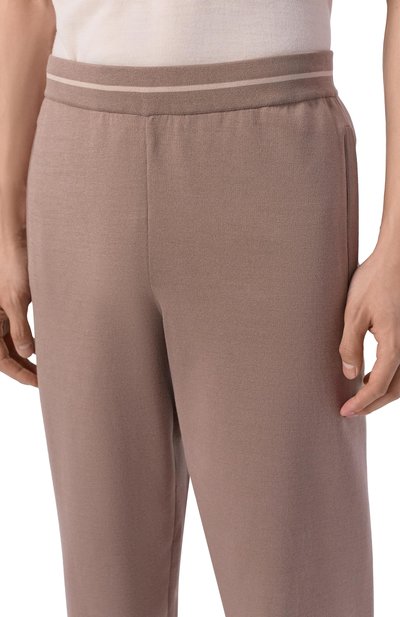 Джоггеры из хлопка и шелка MVST темно-бежевого цвета по цене 198000 руб., арт. M26.CSM.K421/M0142-C0TT0N/SILK, фото 5 Джоггеры из хлопка и шелка MVST, арт. M26.CSM.K421/M0142-C0TT0N/SILK, фото 5