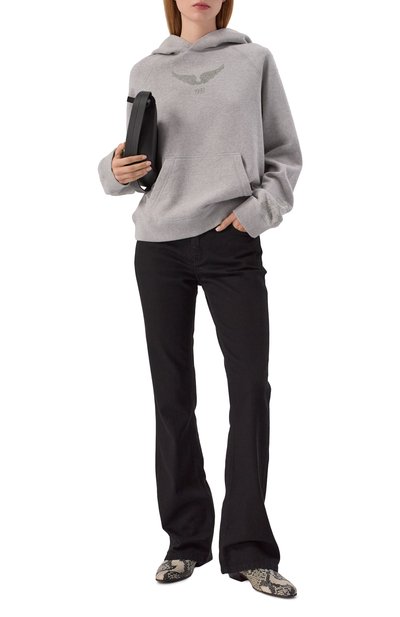 Хлопковое худи ZADIG AND VOLTAIRE, арт. JWSS01665, фото 2