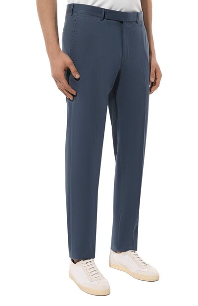 Брюки из хлопка и кашемира ZEGNA, арт. 729F00A7/77TB12, фото 3