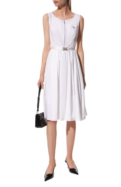 Хлопковое платье PRADA, арт. P3F65H-1UCX-F0009-211, фото 2