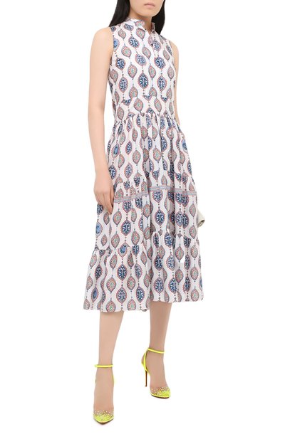 Комбинированные туфли spikaqueen 100 CHRISTIAN LOUBOUTIN, арт. spikaqueen 100 pvc/fluo mat, фото 2