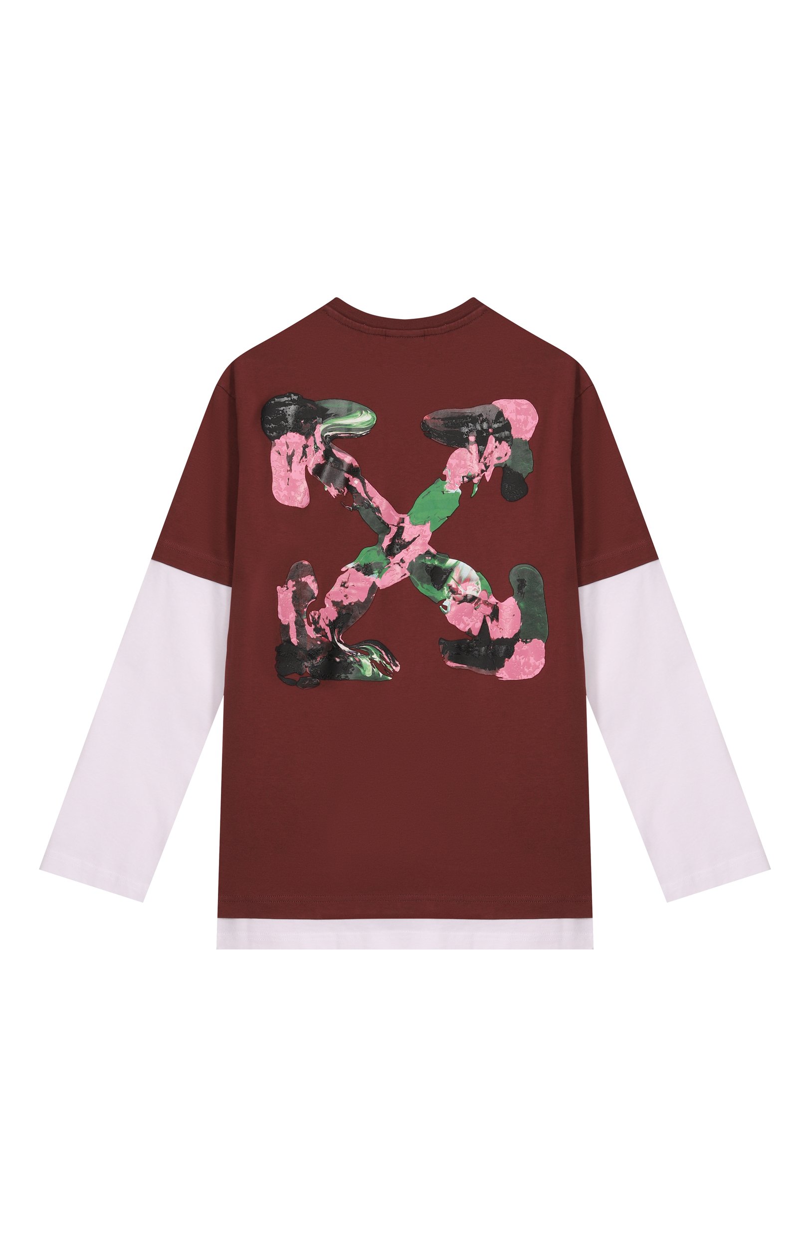 Хлопковый лонгслив OFF-WHITE, арт. 0GAB00CF26JER0016, фото 2