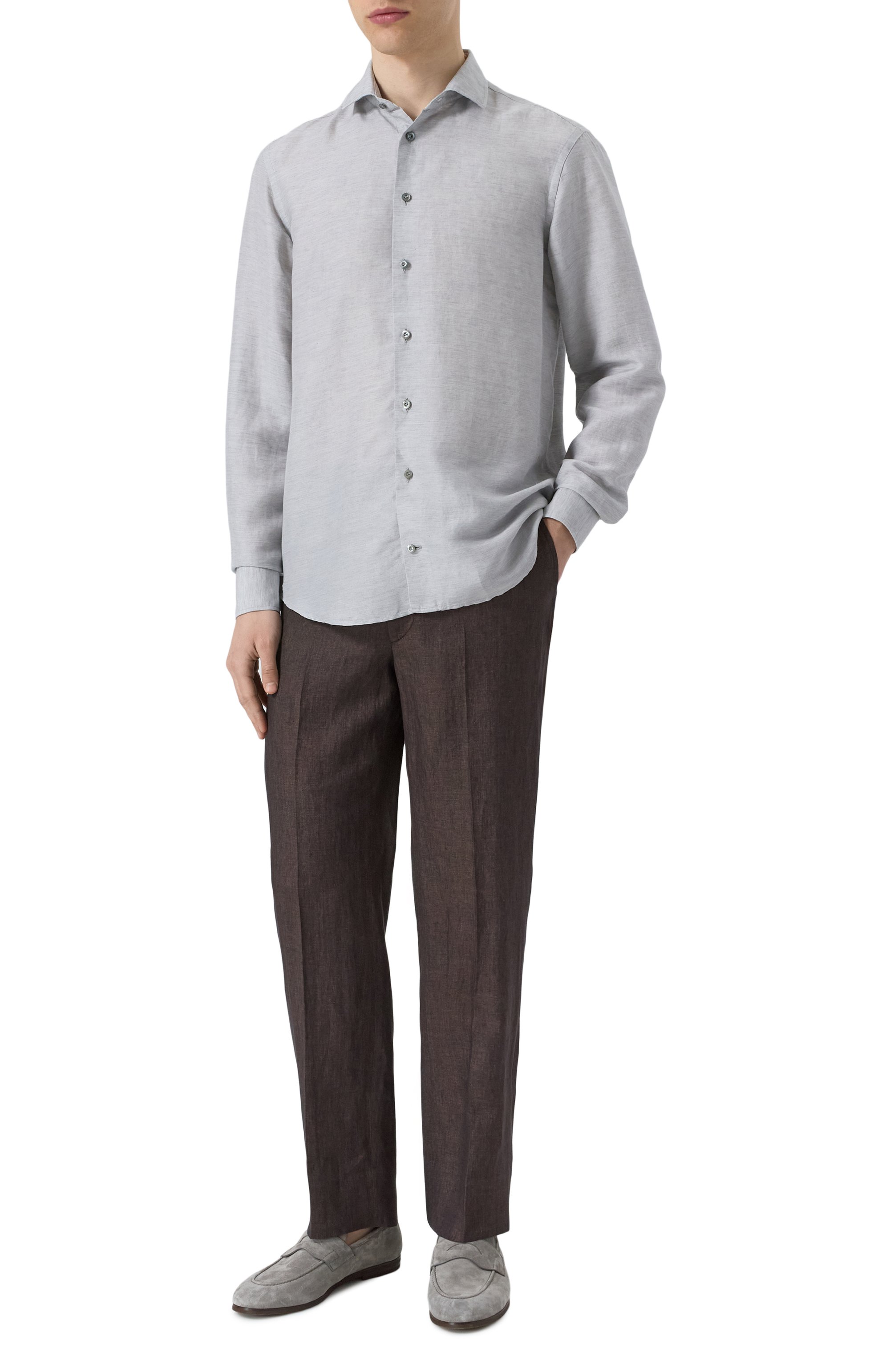 Льняные брюки CORNELIANI, арт. 254L27-2514159, фото 2