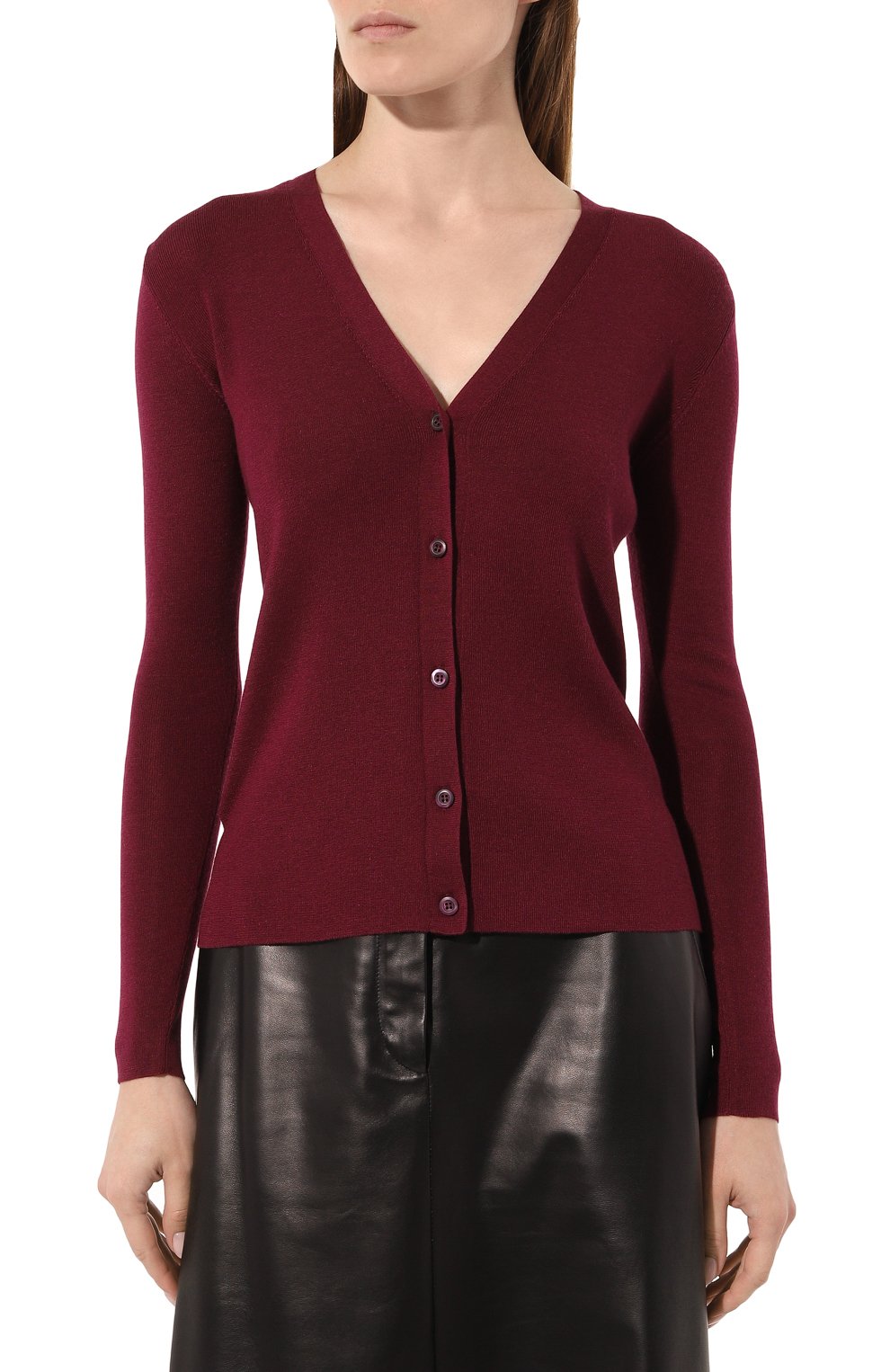 Кардиган из кашемира и шелка PRADA, арт. 25437-40J-F0007, фото 3