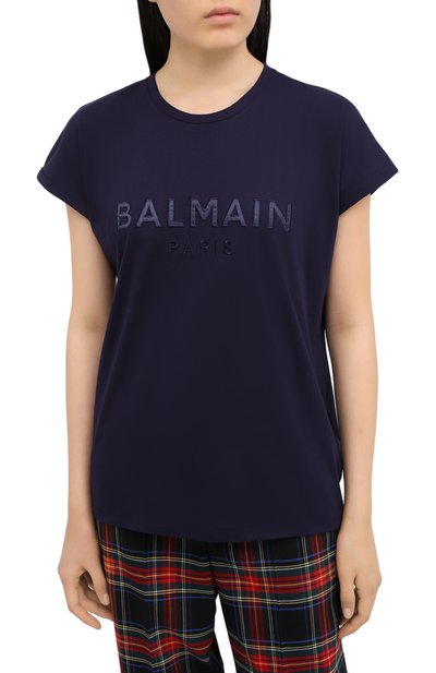 Хлопковая футболка BALMAIN, арт. UF01351/I590, фото 3