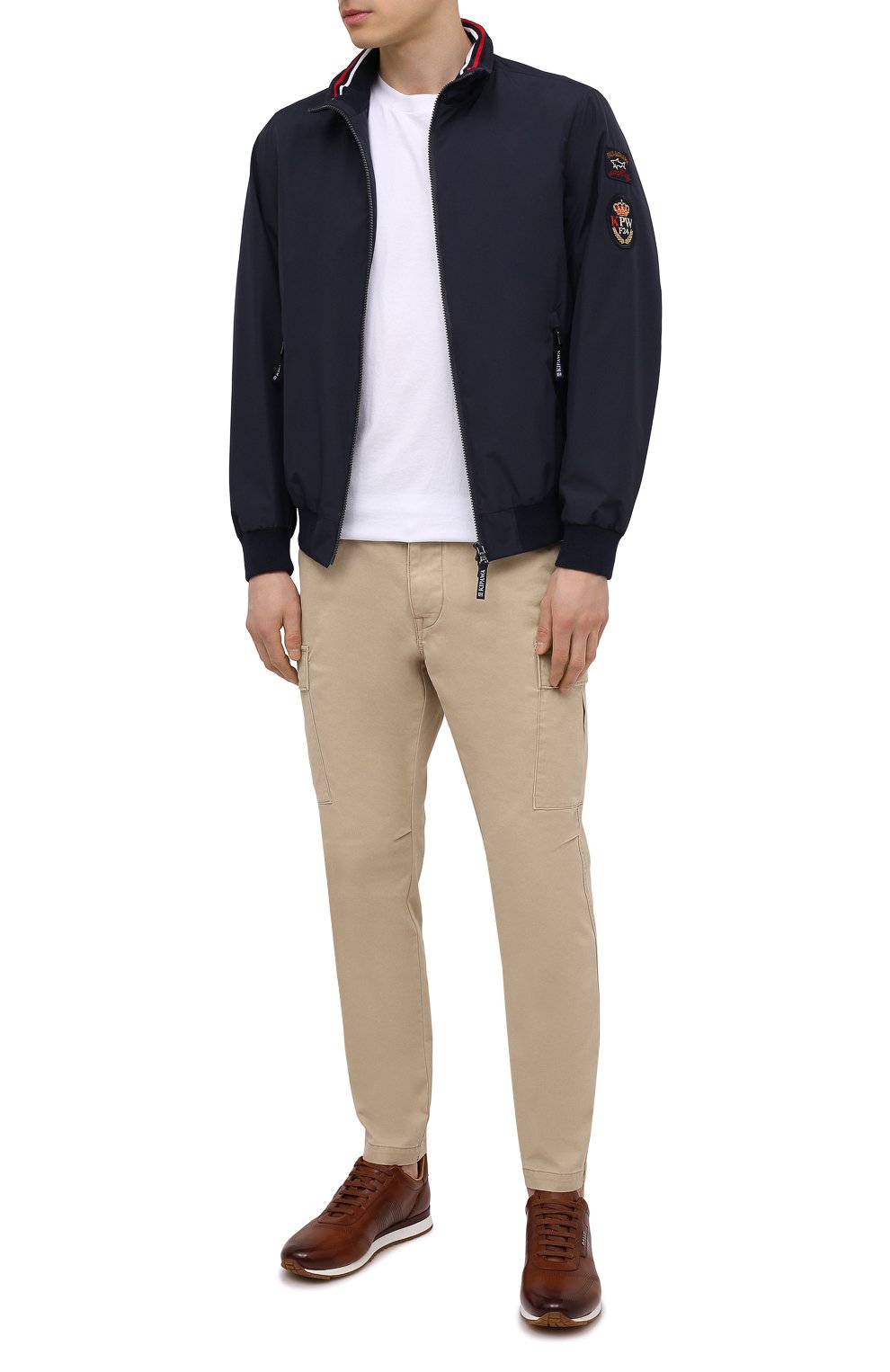 Кожаные кроссовки asken BALLY светло-коричневого цвета по цене 82100 руб., арт. ASKEN-F0/44, фото 2 Кожаные кроссовки asken BALLY, арт. ASKEN-F0/44, фото 2