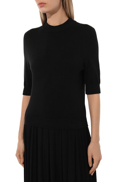 Пуловер из шелка и кашемира FREEAGE черного цвета по цене 42000 руб., арт. W25.SW081.6030.900, фото 3 Пуловер из шелка и кашемира FREEAGE, арт. W25.SW081.6030.900, фото 3