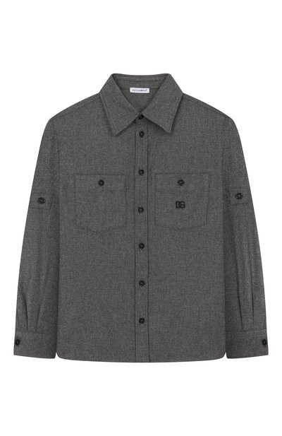 Рубашка из вискозы и шерсти DOLCE & GABBANA, арт. L44S58/FURNC/8-12+