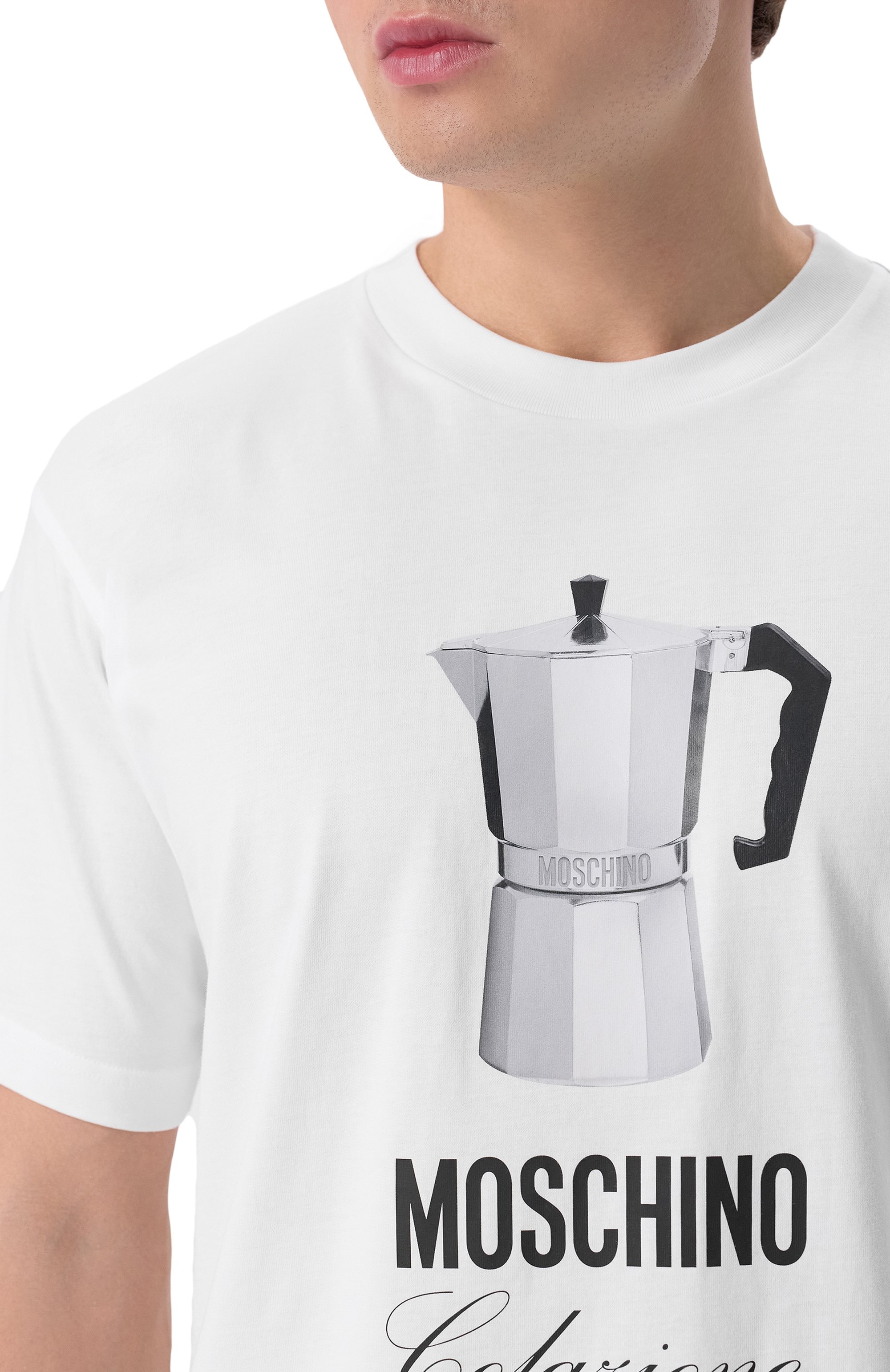 Хлопковая футболка MOSCHINO, арт. A0706/0241, фото 5