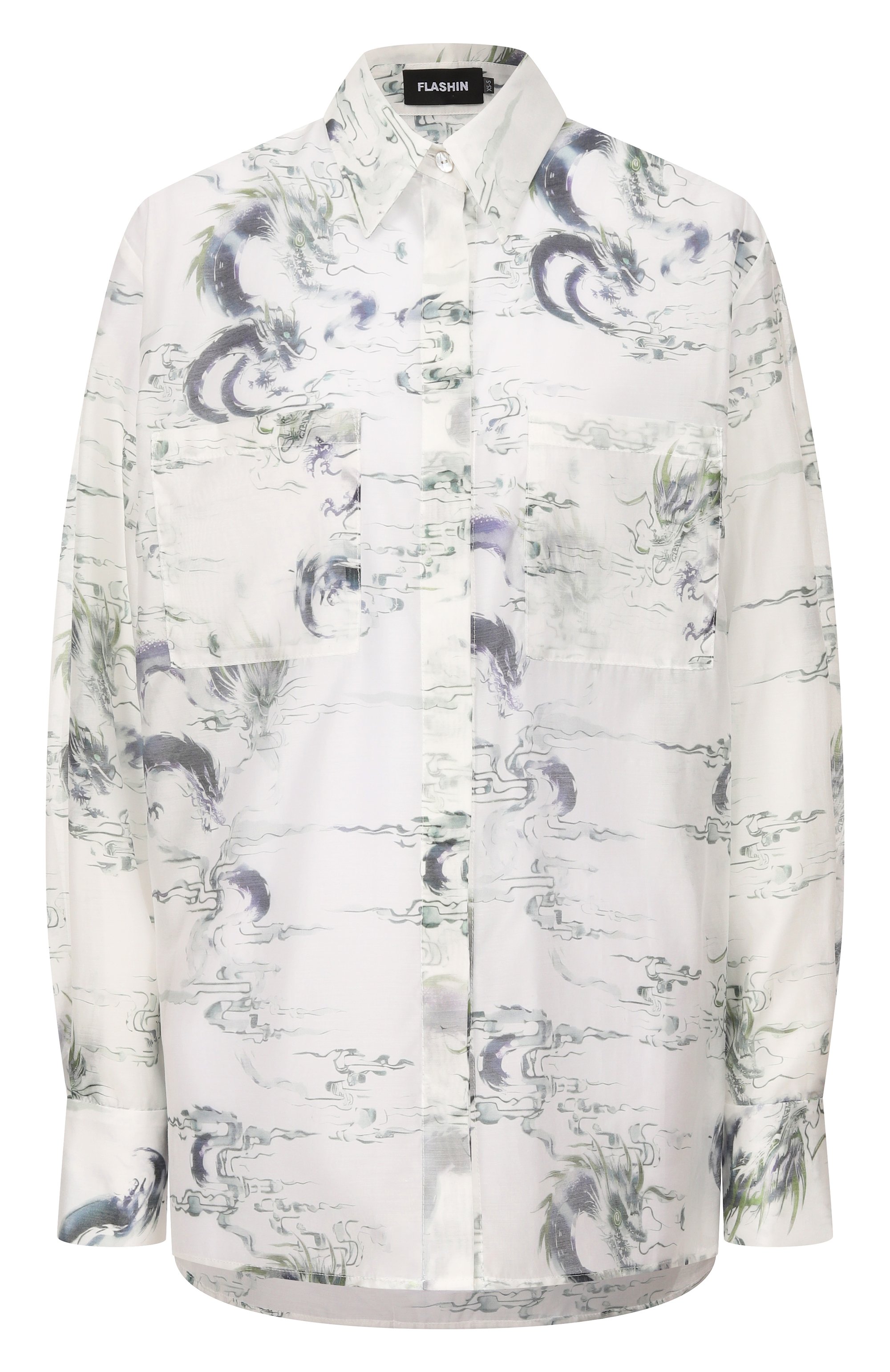 Рубашка FLASHIN белого цвета по цене 29750 руб., арт. FS26SBBP, фото 1 Рубашка FLASHIN, арт. FS26SBBP, фото 1