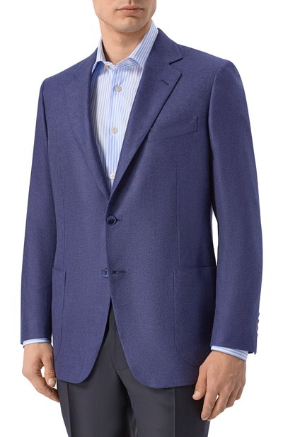 Пиджак из шелка и кашемира ZILLI, арт. P2B010M061242048U, фото 3