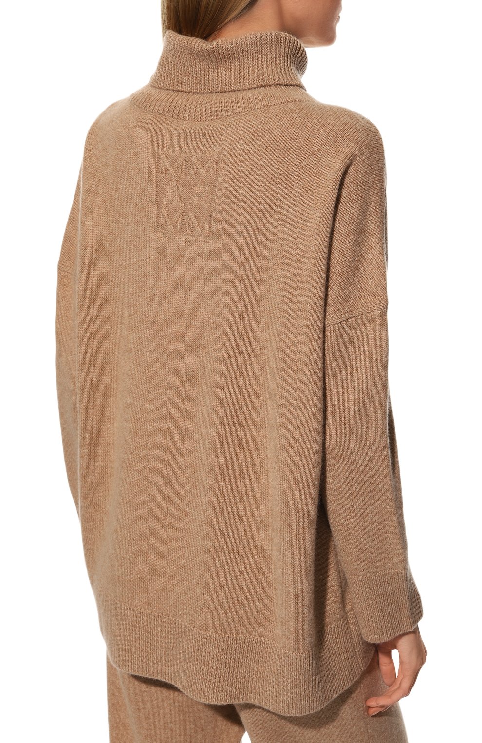 Кашемировый свитер MAX AND MOI бежевого цвета по цене 66050 руб., арт. H21PRAIRIE, фото 4 Кашемировый свитер MAX AND MOI, арт. H21PRAIRIE, фото 4