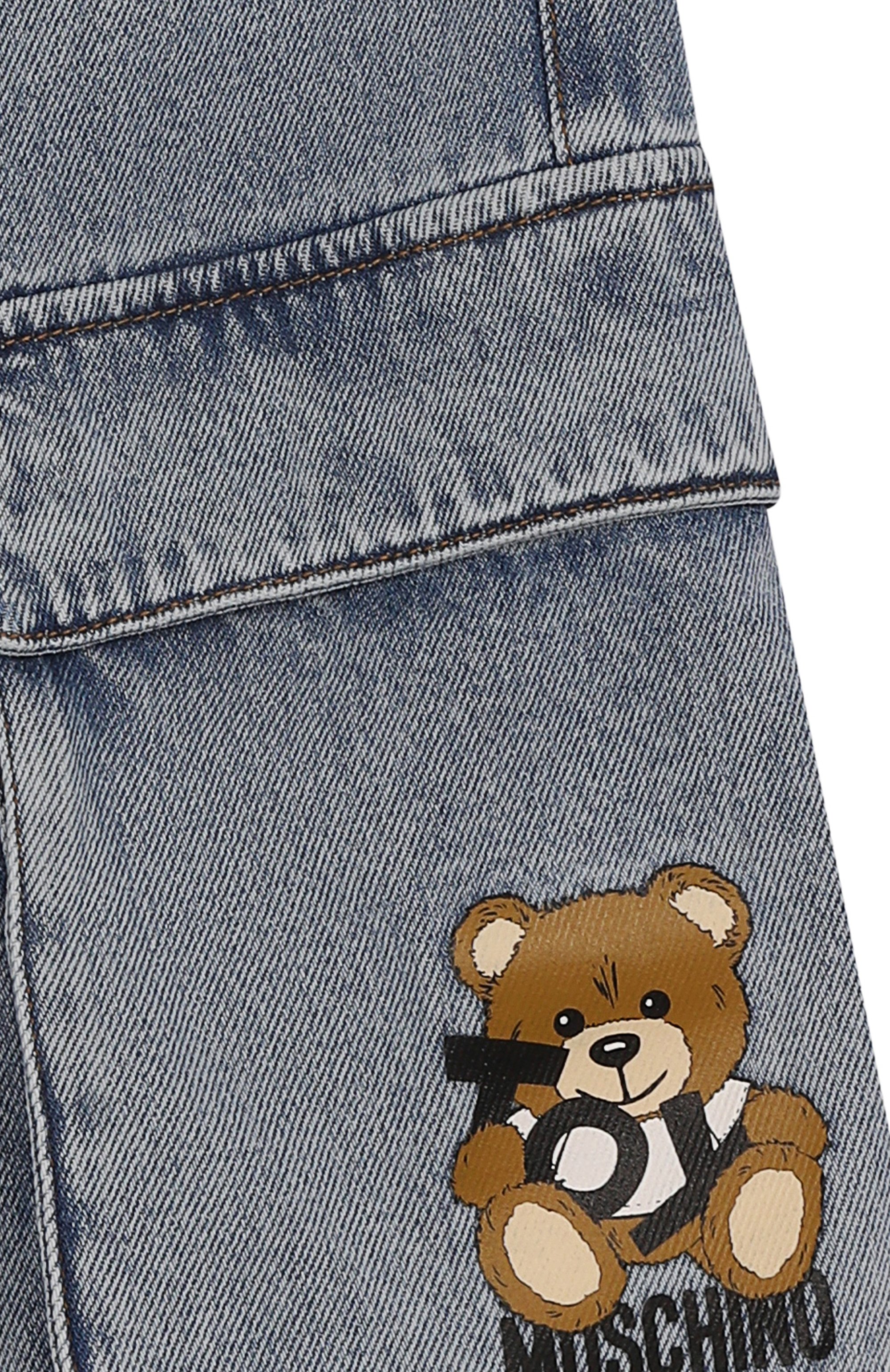 Джинсовые шорты-карго MOSCHINO, арт. HUQ023/L0E08/10-14, фото 3