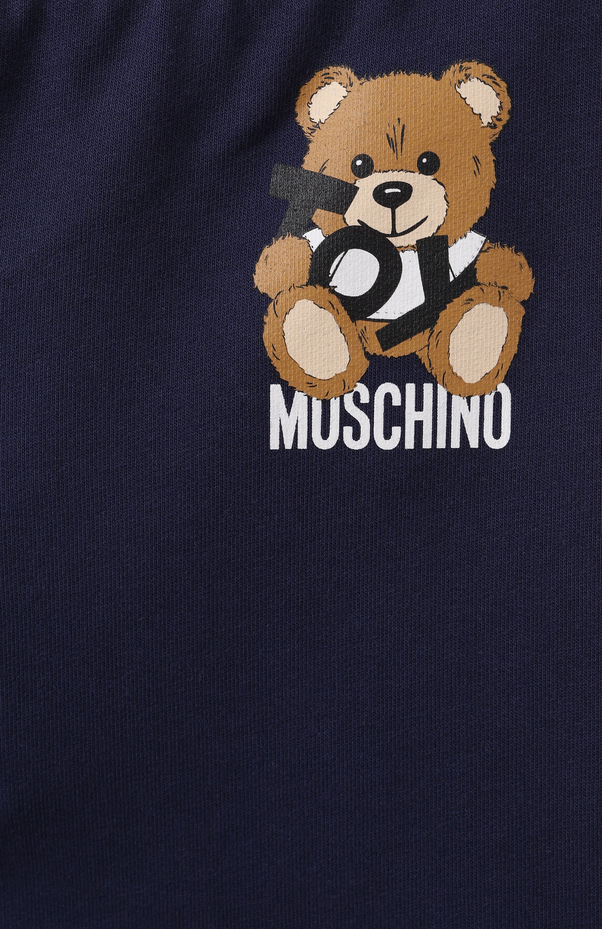 Комплект из толстовки и брюк MOSCHINO темно-синего цвета по цене 19750 руб., арт. MMK04R/LCA19, фото 7 Комплект из толстовки и брюк MOSCHINO, арт. MMK04R/LCA19, фото 7