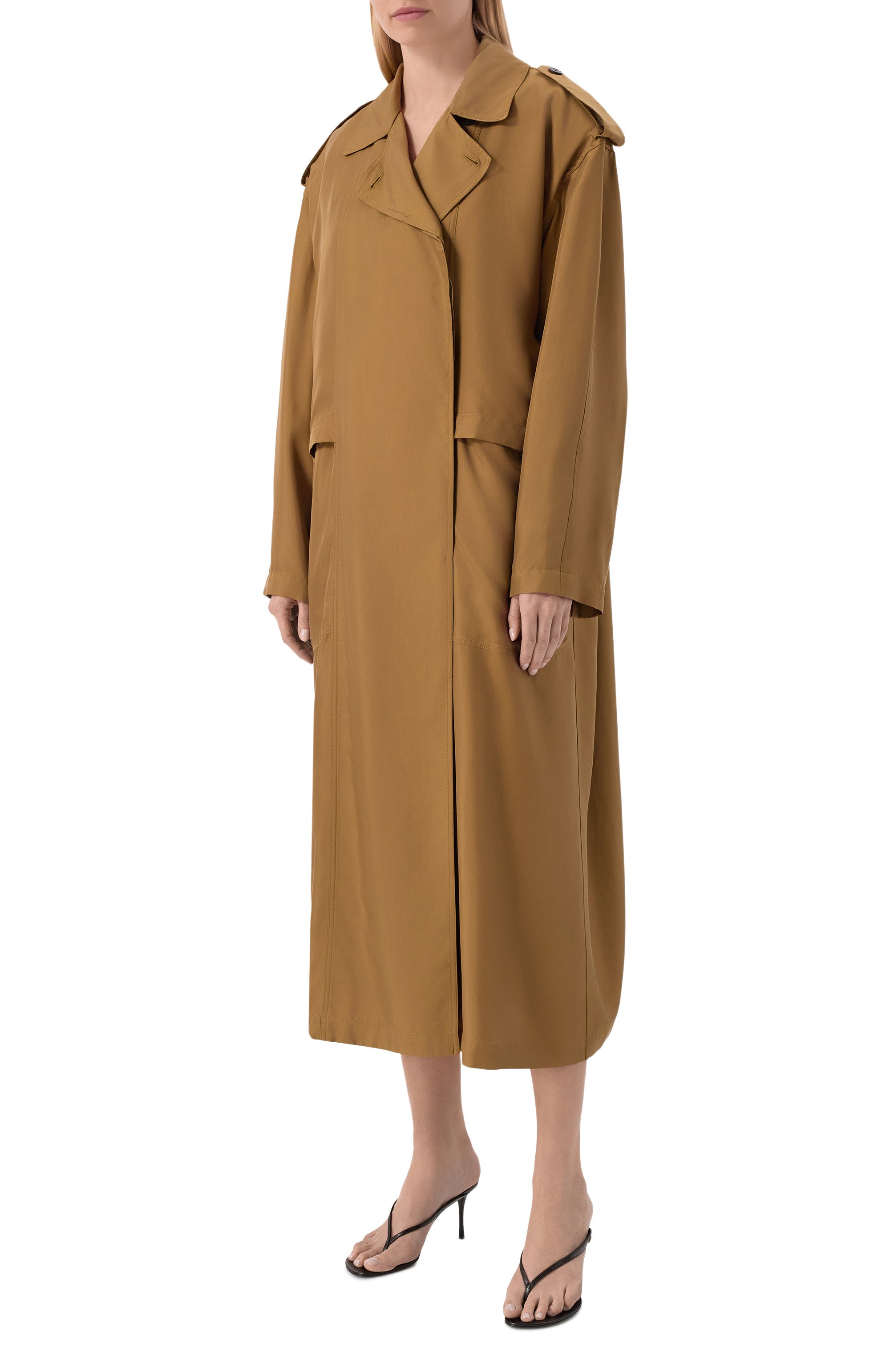 Шелковый тренч SAINT LAURENT, арт. 858563/YZ9BM, фото 3