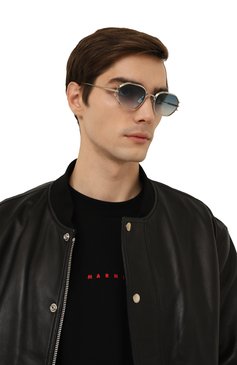 Женские солнцезащитные очки SATO EYEWEAR серебряного цвета, арт. ENIR/S401 | Фото 3 (Кросс-КТ: С/з-унисекс; Региональные ограничения белый список (Axapta Mercury): Не проставлено; Нос: Не проставлено; Тип очков: С/з; Материал: Металл; Оптика Гендер: оптика-унисекс; Очки форма: Прямоугольные)