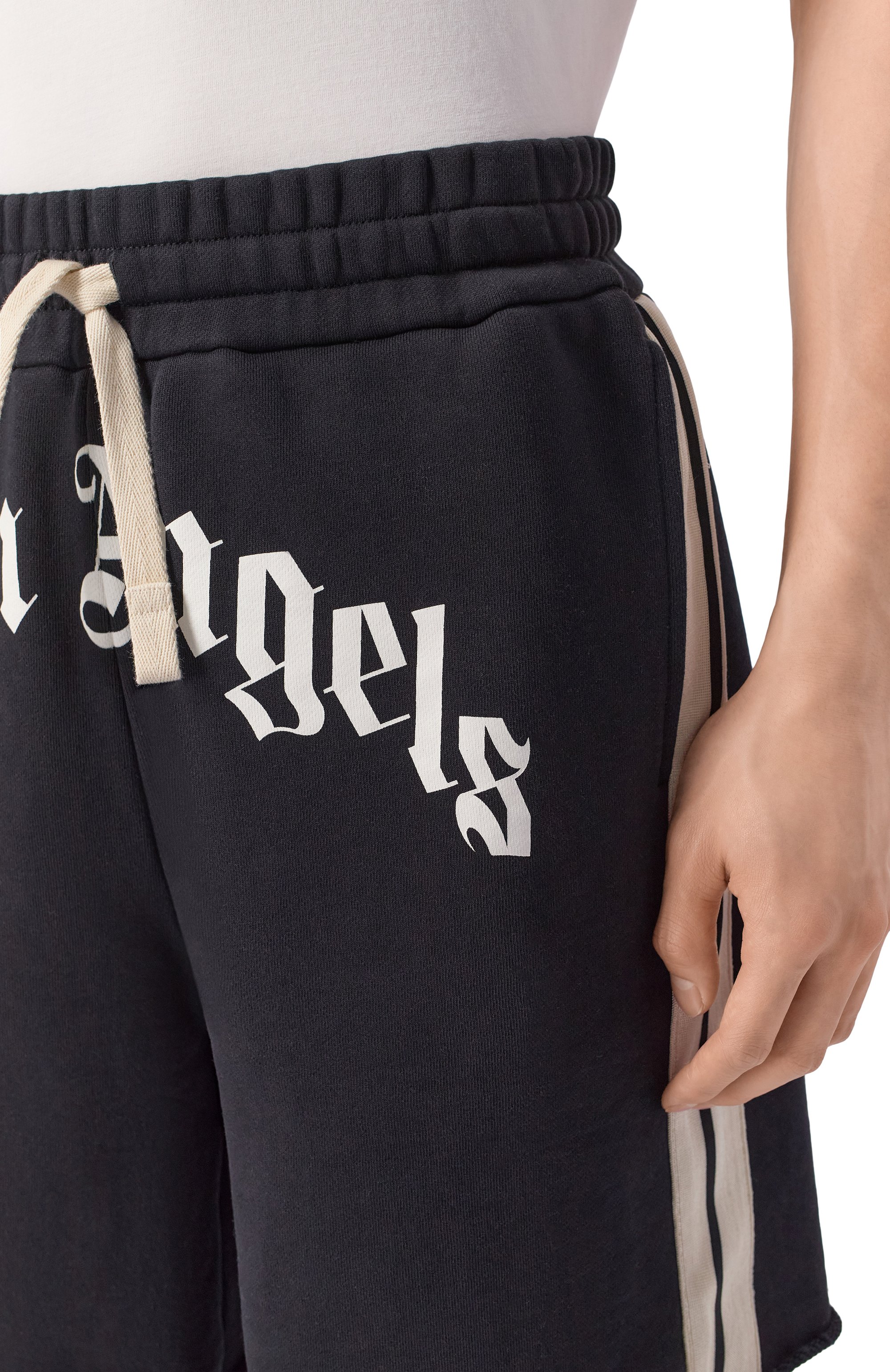 Хлопковые шорты PALM ANGELS, арт. PMCI02DS26FLE001, фото 5