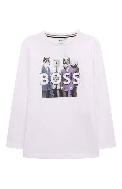 Хлопковый лонгслив BOSS, арт. J51225