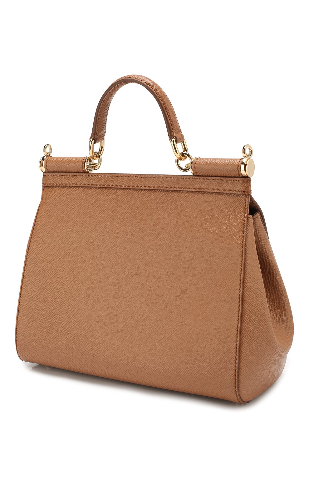 Сумка sicily medium DOLCE & GABBANA коричневого цвета по цене 192500 руб., арт. BB6002/A1001, фото 3 Сумка sicily medium DOLCE & GABBANA, арт. BB6002/A1001, фото 3