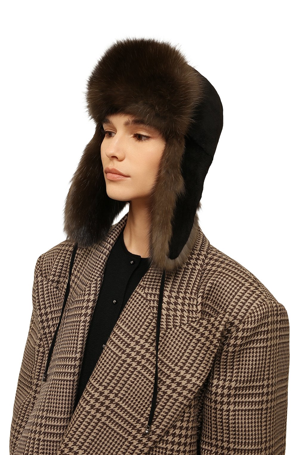 Меховая шапка-ушанка из норки и соболя VICTORIA KUSENKOVA, арт. 091513504094, фото 2