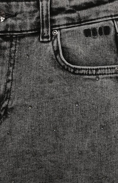 Джинсы MSGM KIDS серого цвета по цене 14850 руб., арт. F3MSJGDP049, фото 3 Джинсы MSGM KIDS, арт. F3MSJGDP049, фото 3