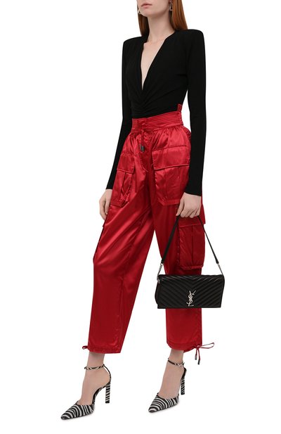 Брюки DOLCE & GABBANA красного цвета по цене 108500 руб., арт. FTB8QT/FUS0K, фото 2 Брюки DOLCE & GABBANA, арт. FTB8QT/FUS0K, фото 2