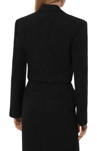 Шерстяной жакет PETAR PETROV темно-серого цвета по цене 161500 руб., арт. F24J12, фото 4 Шерстяной жакет PETAR PETROV, арт. F24J12, фото 4