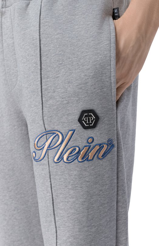 Хлопковые брюки Philipp Plein SAFC MJT2778 PTE180N Серый  SAFC MJT2778 PTE180N Фото 5
