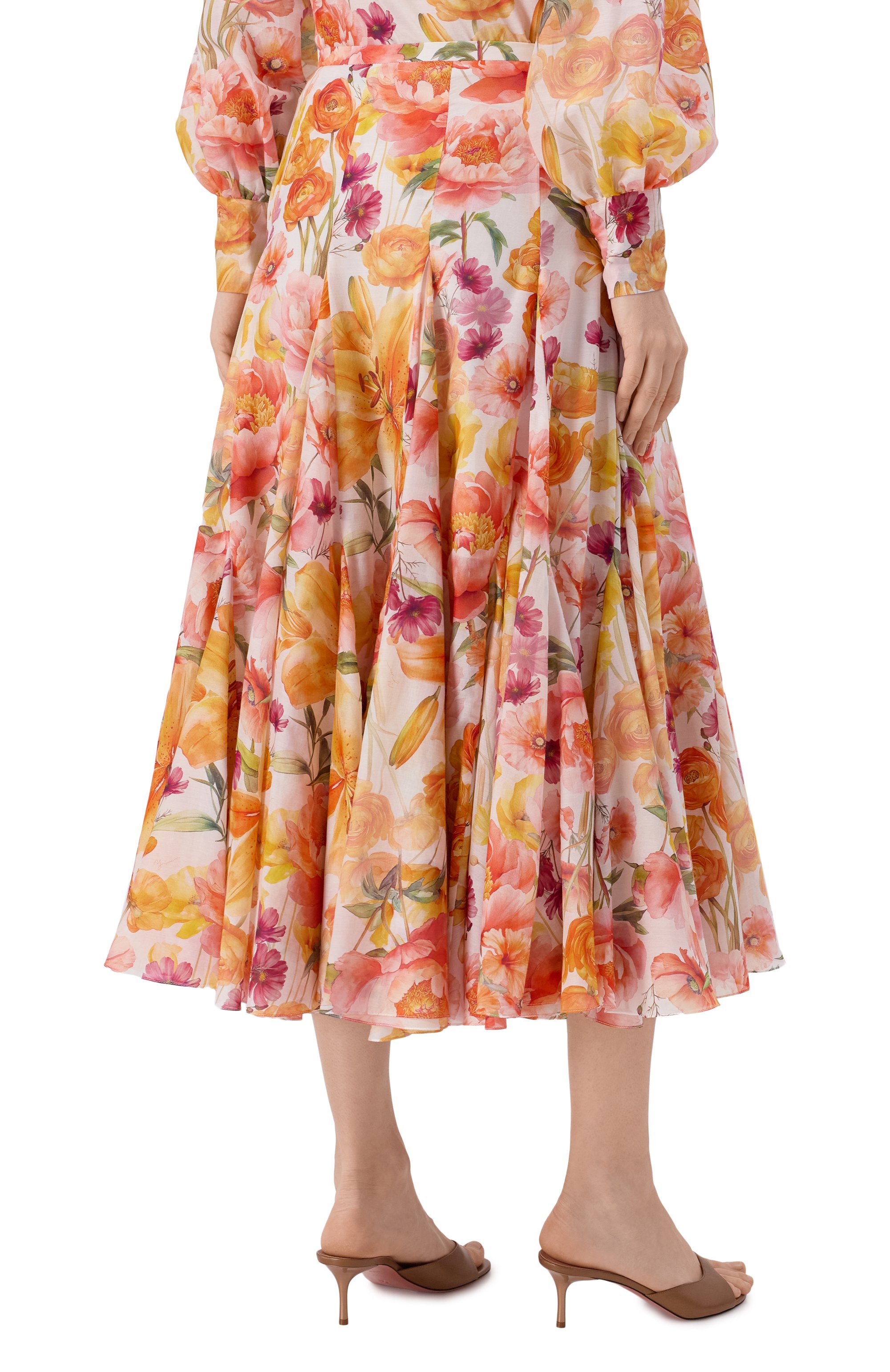 Юбка из хлопка и шелка YVON, арт. 0 160413, фото 4