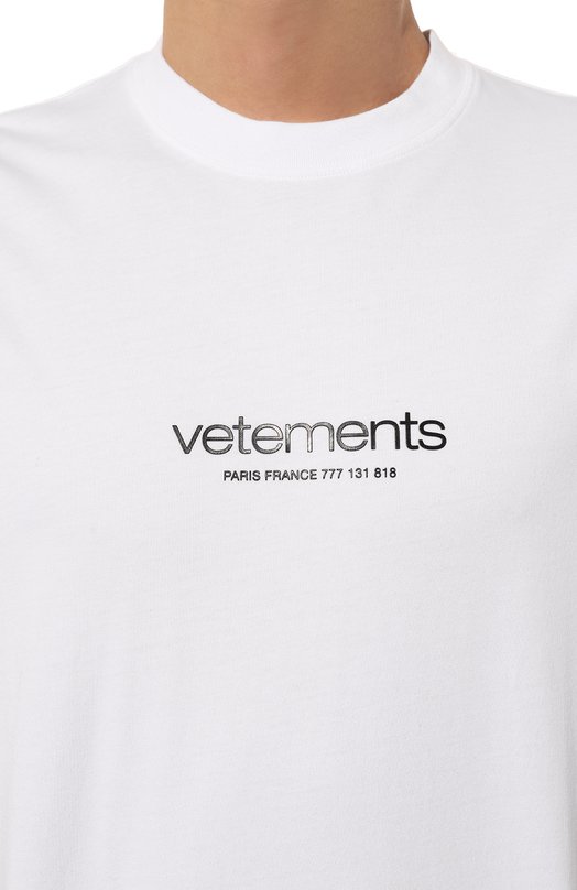 фото Хлопковая футболка vetements