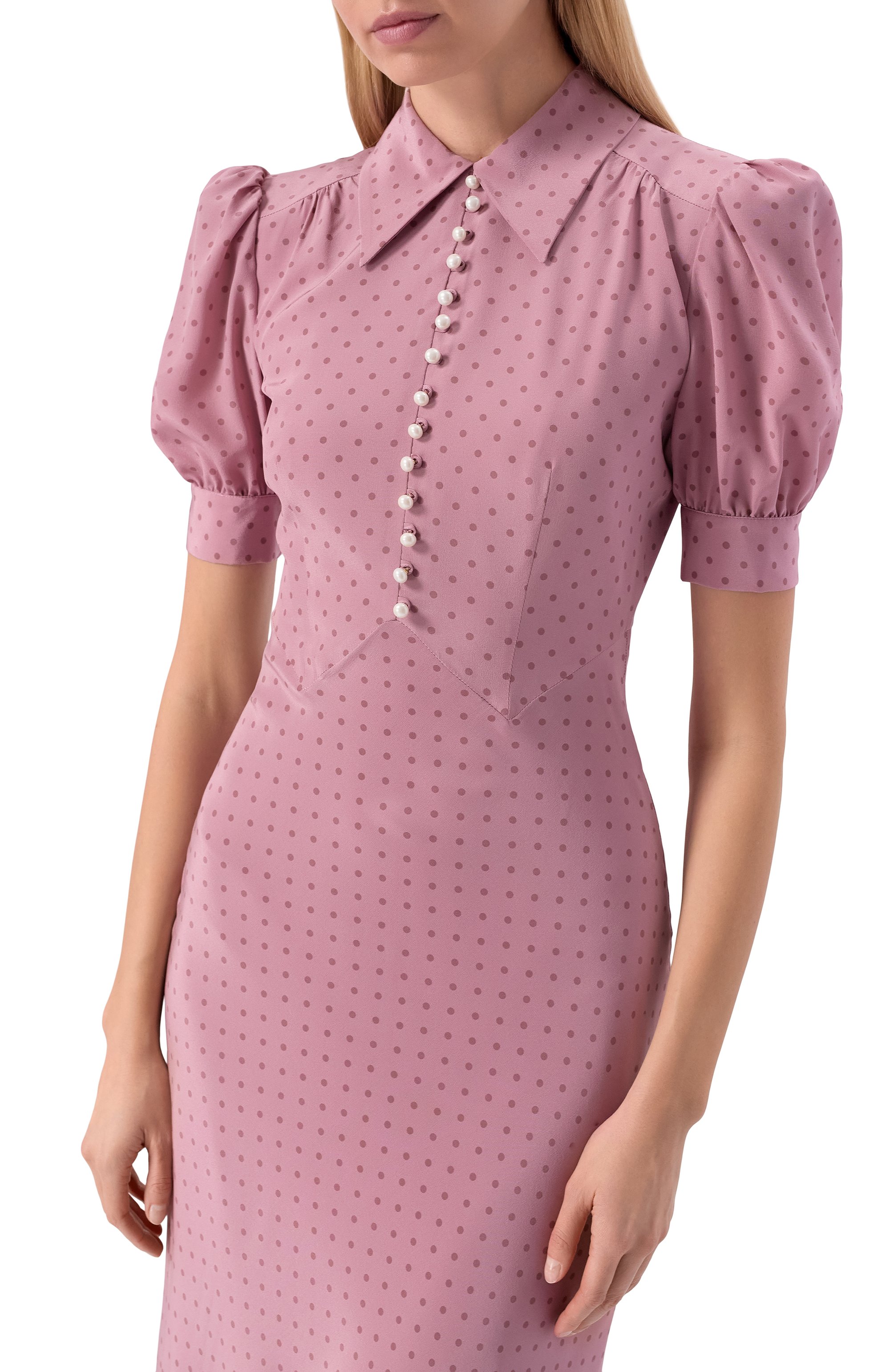 Шелковое платье ALESSANDRA RICH, арт. FABX3598/F4686, фото 4