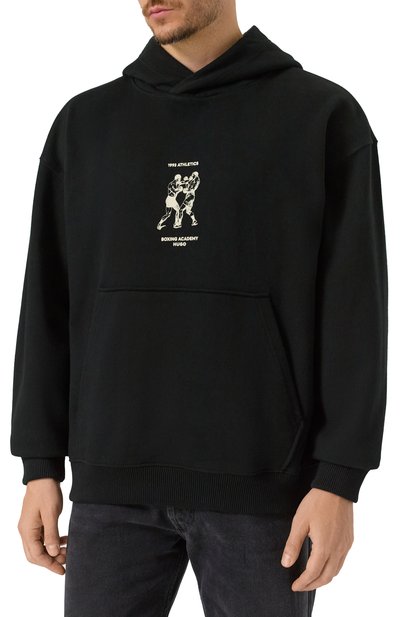 Хлопковое худи HUGO, арт. 50542399, фото 3