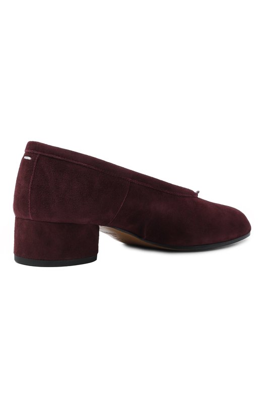 Замшевые туфли Tabi New Maison Margiela S58WZ0128/P8572 Бордовый  S58WZ0128/P8572 Фото 5