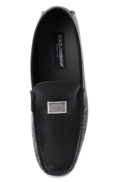 Кожаные мокасины dg driver DOLCE & GABBANA черного цвета по цене 89950 руб., арт. A50596/A0065, фото 5 Кожаные мокасины dg driver DOLCE & GABBANA, арт. A50596/A0065, фото 5