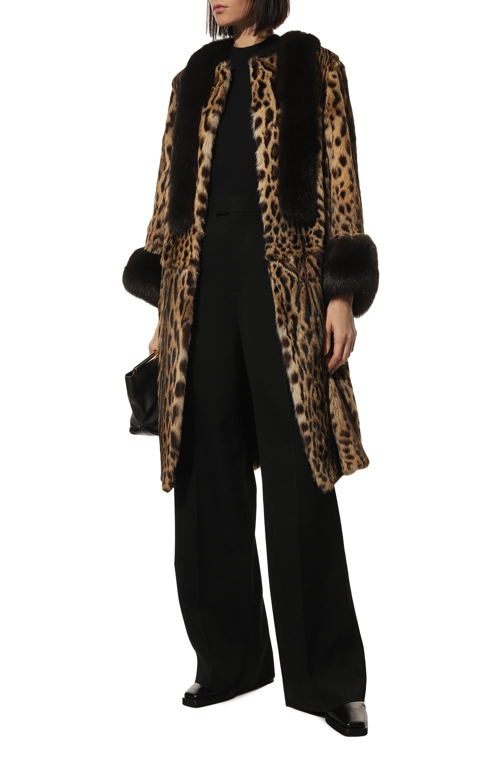 Шуба из меха оцелота и соболя SABLEFUR, арт. 72211-sb-02, фото 2