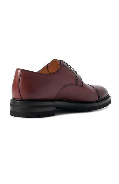 Кожаные дерби KITON коричневого цвета по цене 198500 руб., арт. USSA529N00100, фото 4 Кожаные дерби KITON, арт. USSA529N00100, фото 4