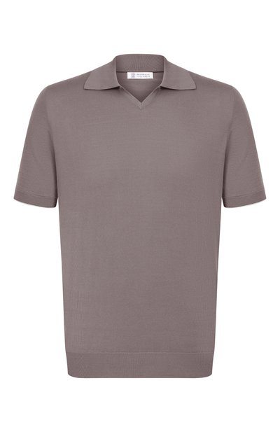 Мужская хлопковое поло BRUNELLO CUCINELLI, арт. M29800145