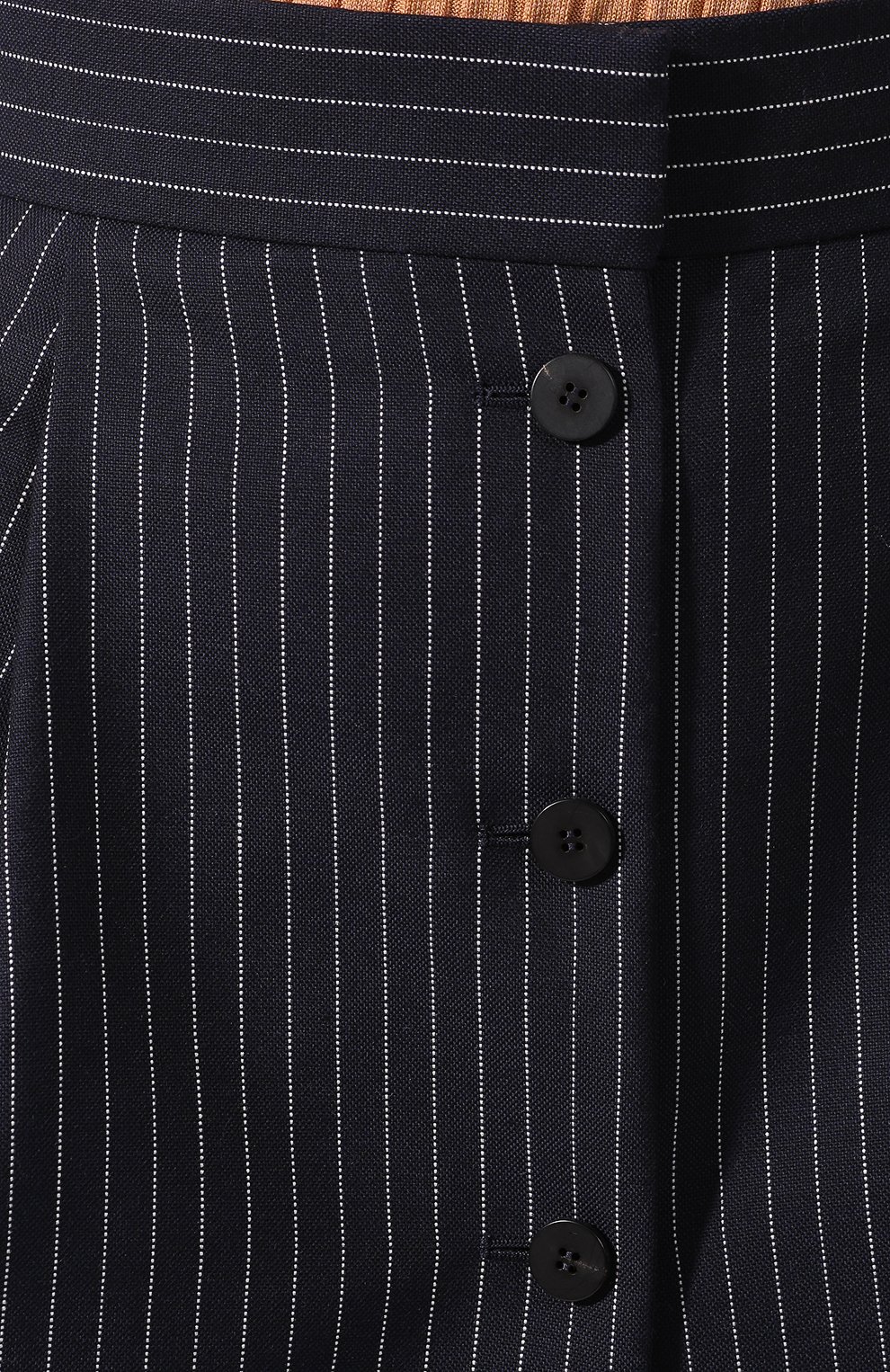 Шерстяная юбка CHLOÉ темно-синего цвета по цене 133000 руб., арт. CHC20UJU11063, фото 5 Шерстяная юбка CHLOÉ, арт. CHC20UJU11063, фото 5