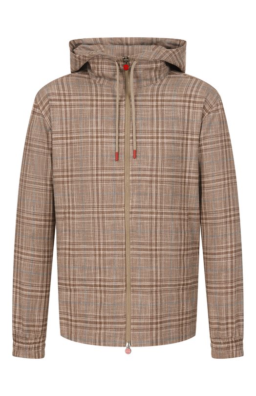 Толстовка из шерсти и шелка Kiton UMC010K0616E04 Бежевый UMC010K0616E04