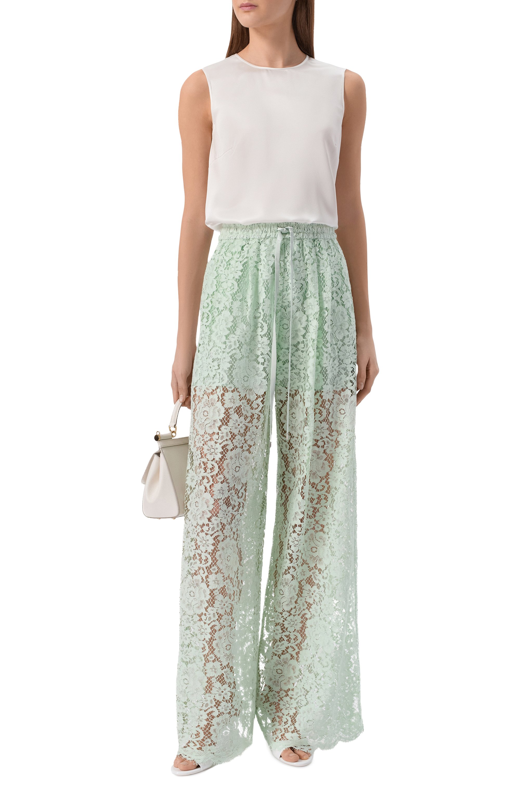 Брюки из хлопка и вискозы DOLCE & GABBANA, арт. FTC9UT/HLMEA, фото 2